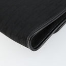 Christian Dior Trotter Canvas Chain Shoulder Bag Black Gold Auth 144628-12