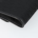 Christian Dior Trotter Canvas Chain Shoulder Bag Black Gold Auth 144628-13