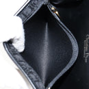 Christian Dior Trotter Canvas Chain Shoulder Bag Black Gold Auth 144628-21