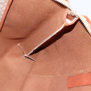 CELINE Macadam Canvas Shoulder Bag PVC Beige Gold Auth 144633-19