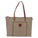 CELINE Macadam Canvas Shoulder Bag PVC Beige Gold Auth 144633-13