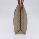 CELINE Macadam Canvas Shoulder Bag PVC Beige Gold Auth 144633-4