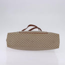 CELINE Macadam Canvas Shoulder Bag PVC Beige Gold Auth 144633-5