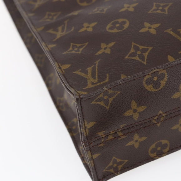 LOUIS VUITTON Monogram Sac Plat Hand Bag M51140 LV Auth 144636