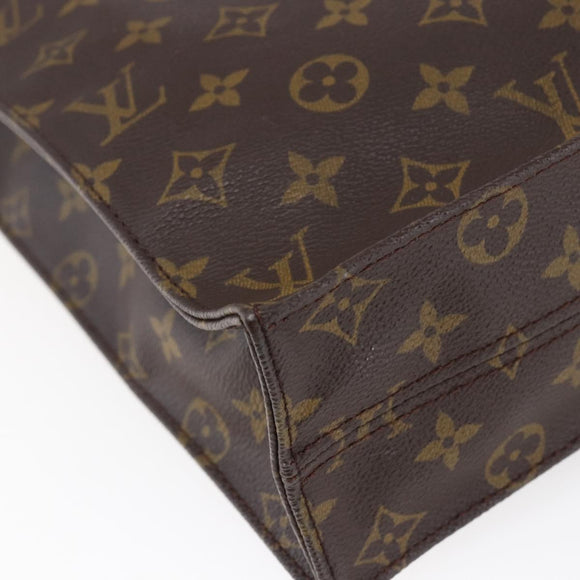 LOUIS VUITTON Monogram Sac Plat Hand Bag M51140 LV Auth 144636