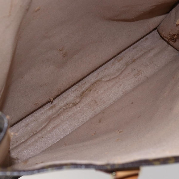 LOUIS VUITTON Monogram Sac Plat Hand Bag M51140 LV Auth 144636