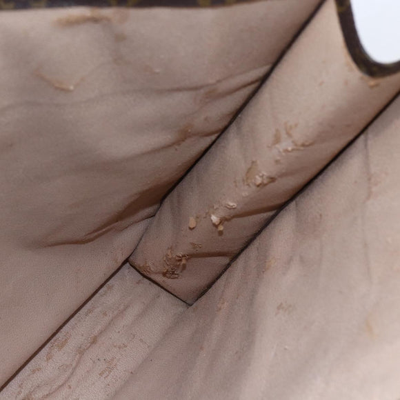 LOUIS VUITTON Monogram Sac Plat Hand Bag M51140 LV Auth 144636