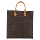 LOUIS VUITTON Monogram Sac Plat Hand Bag M51140 LV Auth 144636-13