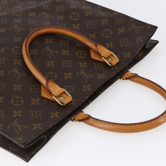 LOUIS VUITTON Monogram Sac Plat Hand Bag M51140 LV Auth 144636