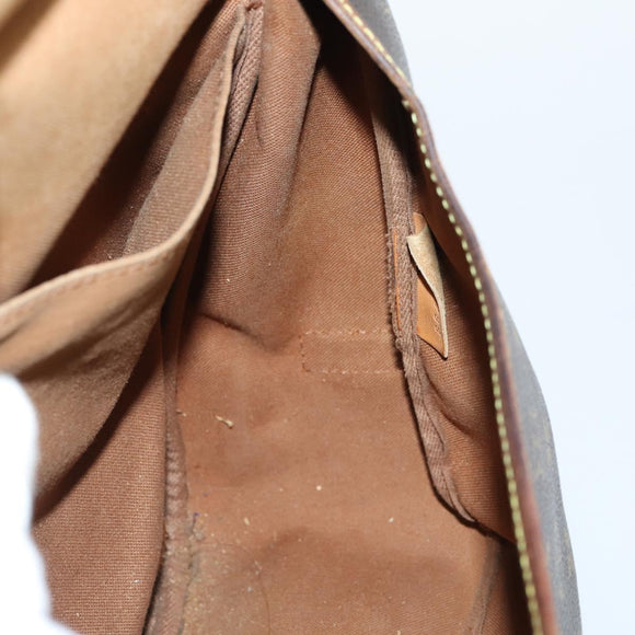 LOUIS VUITTON Monogram Saumur 35 Shoulder Bag M42254 LV Auth 144639