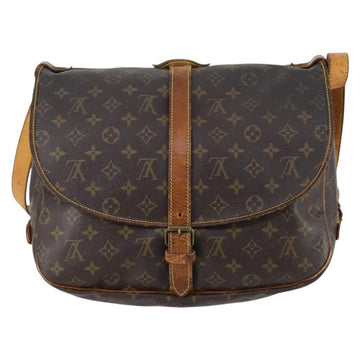 LOUIS VUITTON Monogram Saumur 35 Shoulder Bag M42254 LV Auth 144639 - 0