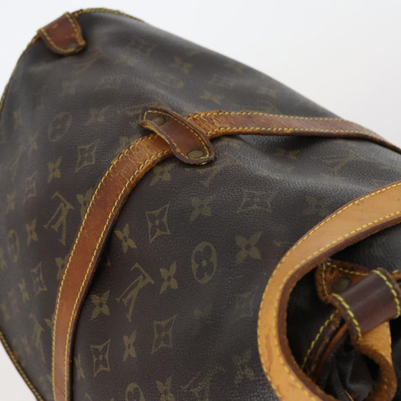 LOUIS VUITTON Monogram Saumur 35 Shoulder Bag M42254 LV Auth 144639