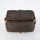 LOUIS VUITTON Monogram Saumur 35 Shoulder Bag M42254 LV Auth 144639-5