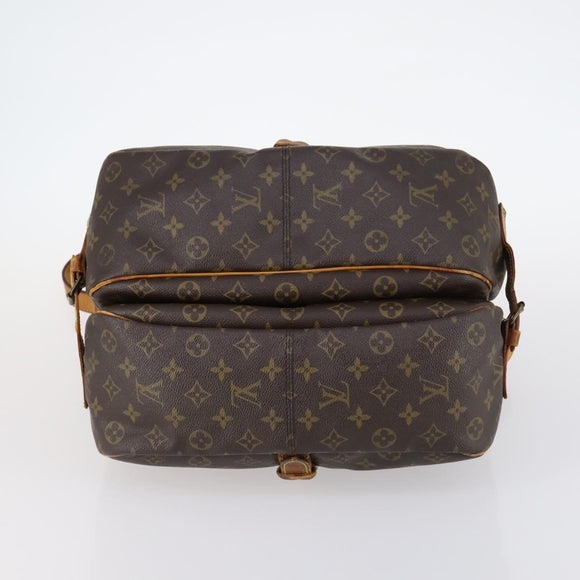 LOUIS VUITTON Monogram Saumur 35 Shoulder Bag M42254 LV Auth 144639