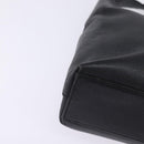 Salvatore Ferragamo Gancini Shoulder Bag Leather Black Gold Auth 144644-9