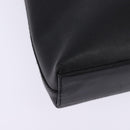 Salvatore Ferragamo Gancini Shoulder Bag Leather Black Gold Auth 144644-15