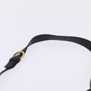 Salvatore Ferragamo Gancini Shoulder Bag Leather Black Gold Auth 144644-8