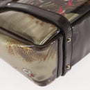 Salvatore Ferragamo Animal Pattern Hand Bag Vinyl Brown Auth 144645-10