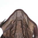 Salvatore Ferragamo Animal Pattern Hand Bag Vinyl Brown Auth 144645-17