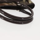 Salvatore Ferragamo Animal Pattern Hand Bag Vinyl Brown Auth 144645-7