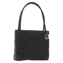 Christian Dior Canage Shoulder Bag Nylon Black Silver Auth 144646-1