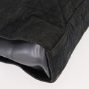 Christian Dior Canage Shoulder Bag Nylon Black Silver Auth 144646-10