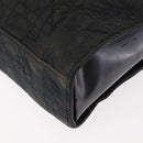 Christian Dior Canage Shoulder Bag Nylon Black Silver Auth 144646-14