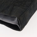 Christian Dior Canage Shoulder Bag Nylon Black Silver Auth 144646-15