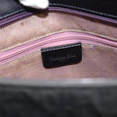 Christian Dior Canage Shoulder Bag Nylon Black Silver Auth 144646-17