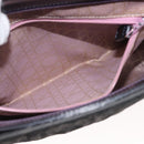 Christian Dior Canage Shoulder Bag Nylon Black Silver Auth 144646-20