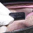 Christian Dior Canage Shoulder Bag Nylon Black Silver Auth 144646-20