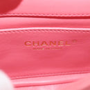 CHANEL Mini Matelasse 17 Single Flap Chain Lamb Skin Pink AS3114 CC Auth 144652M-22