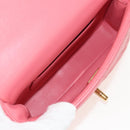 CHANEL Mini Matelasse 17 Single Flap Chain Lamb Skin Pink AS3114 CC Auth 144652M-10