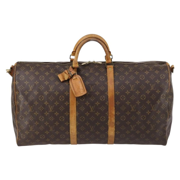 LOUIS VUITTON Monogram Keepall Bandouliere 60 Boston Bag M41412 LV Auth 144653