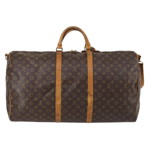 LOUIS VUITTON Monogram Keepall Bandouliere 60 Boston Bag M41412 LV Auth 144653