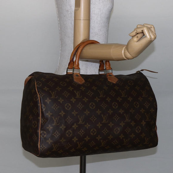 LOUIS VUITTON Monogram Speedy 40 Hand Bag M41522 LV Auth 144664