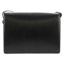 GUCCI GG Logo Shoulder Bag Leather Black Gold 589471 Auth 144672M-3