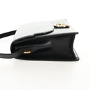 GUCCI GG Logo Shoulder Bag Leather Black Gold 589471 Auth 144672M-5