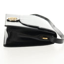 GUCCI GG Logo Shoulder Bag Leather Black Gold 589471 Auth 144672M-6