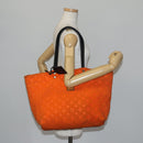 LOUIS VUITTON Cruise Line Scuba MM Tote Bag Orange M92803 LV Auth 144674-23
