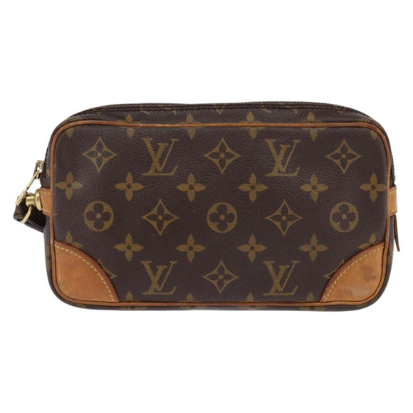 LOUIS VUITTON Monogram Marly Dragonne PM Clutch Bag M51827 LV Auth 144677