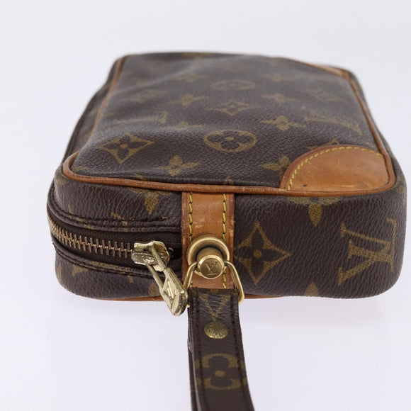 LOUIS VUITTON Monogram Marly Dragonne PM Clutch Bag M51827 LV Auth 144677