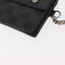 LOUIS VUITTON Damier Graphite Portefeuille Accordion Wallet N60023 Auth 144679-10