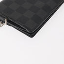 LOUIS VUITTON Damier Graphite Portefeuille Accordion Wallet N60023 Auth 144679-11