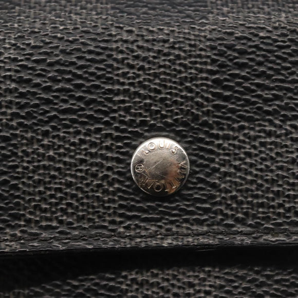 LOUIS VUITTON Damier Graphite Portefeuille Accordion Wallet N60023 Auth 144679