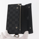 LOUIS VUITTON Damier Graphite Portefeuille Accordion Wallet N60023 Auth 144679-16