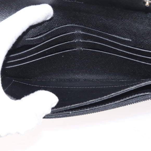 LOUIS VUITTON Damier Graphite Portefeuille Accordion Wallet N60023 Auth 144679