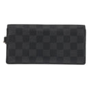 LOUIS VUITTON Damier Graphite Portefeuille Accordion Wallet N60023 Auth 144679-3