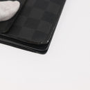 LOUIS VUITTON Damier Graphite Portefeuille Accordion Wallet N60023 Auth 144679-9