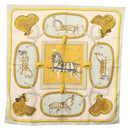 HERMES Carre 90 Scarf ""GRAND APPARAT"" Silk Light Blue Auth 144681-1